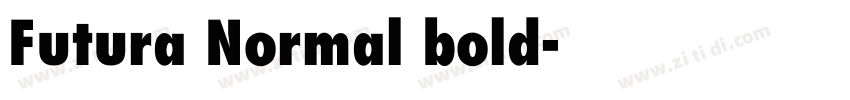 Futura Normal bold字体转换
